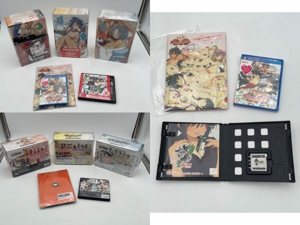 【中古・美品】関乱カグラ まとめ セット 3DS PSVITA デカ盛り にゅうにゅうDXパック 少女達の選択 証明 紅蓮 真紅 ZA3A-S100-12E12