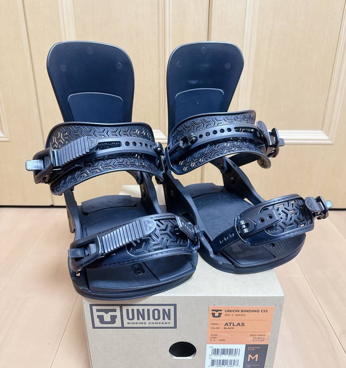 22-23 Union Atlas ユニオン アトラス Snowboard Binding ブラック パーツ多数