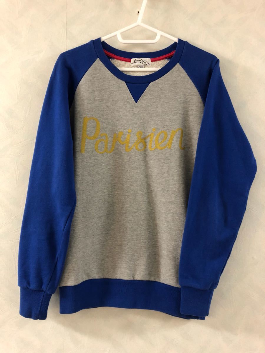 メゾンキツネ MAISON KITSUNE スウェットシャツ パリジャン SWEATSHIRT PARISIEN サイズXS 美品 定番 正規品 スウェットトレーナー_画像1