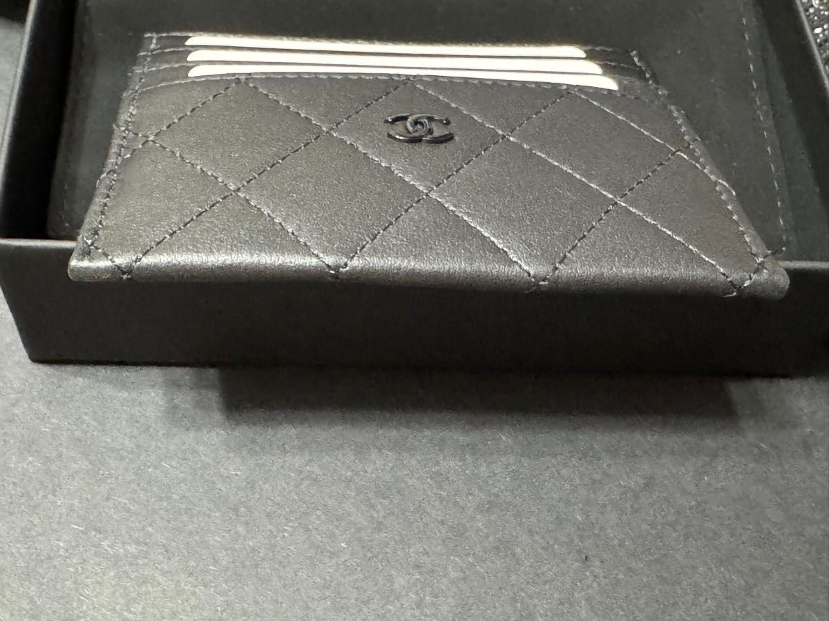 CHANEL シャネル ソーブラック ココマーク カードケース ミニ CHANEL シャネル ソーブラック ココマーク カードケース ミニ