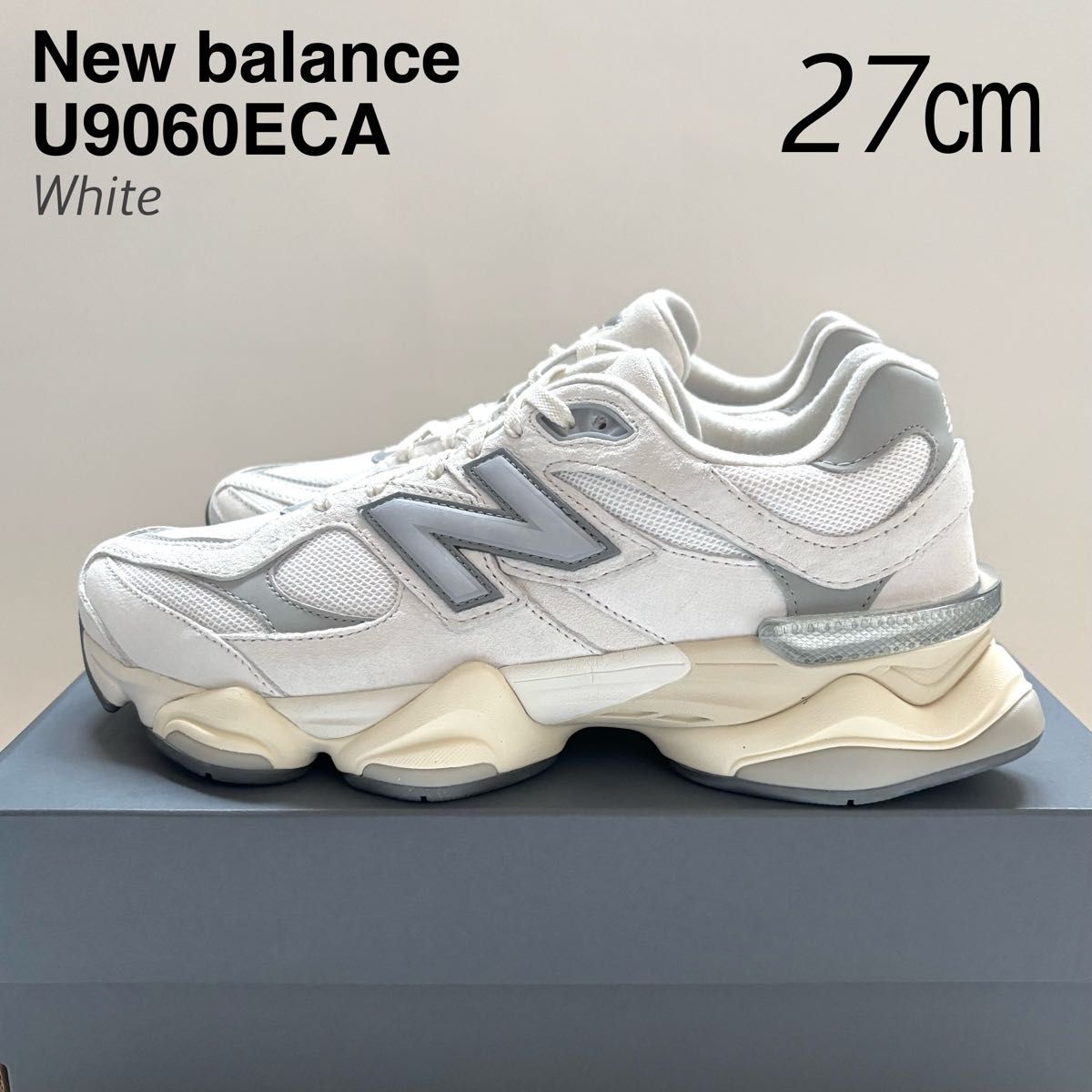 新品 New Balance ニューバランス U9060ECA ホワイト 27 新品 New Balance ニューバランス U9060ECA ホワイト 27