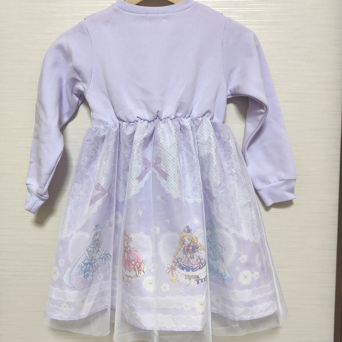 新品】しまむら わんだふるぷりきゅあ ワンピース ラベンダー 新品】しまむら わんだふるぷりきゅあ ワンピース ラベンダー