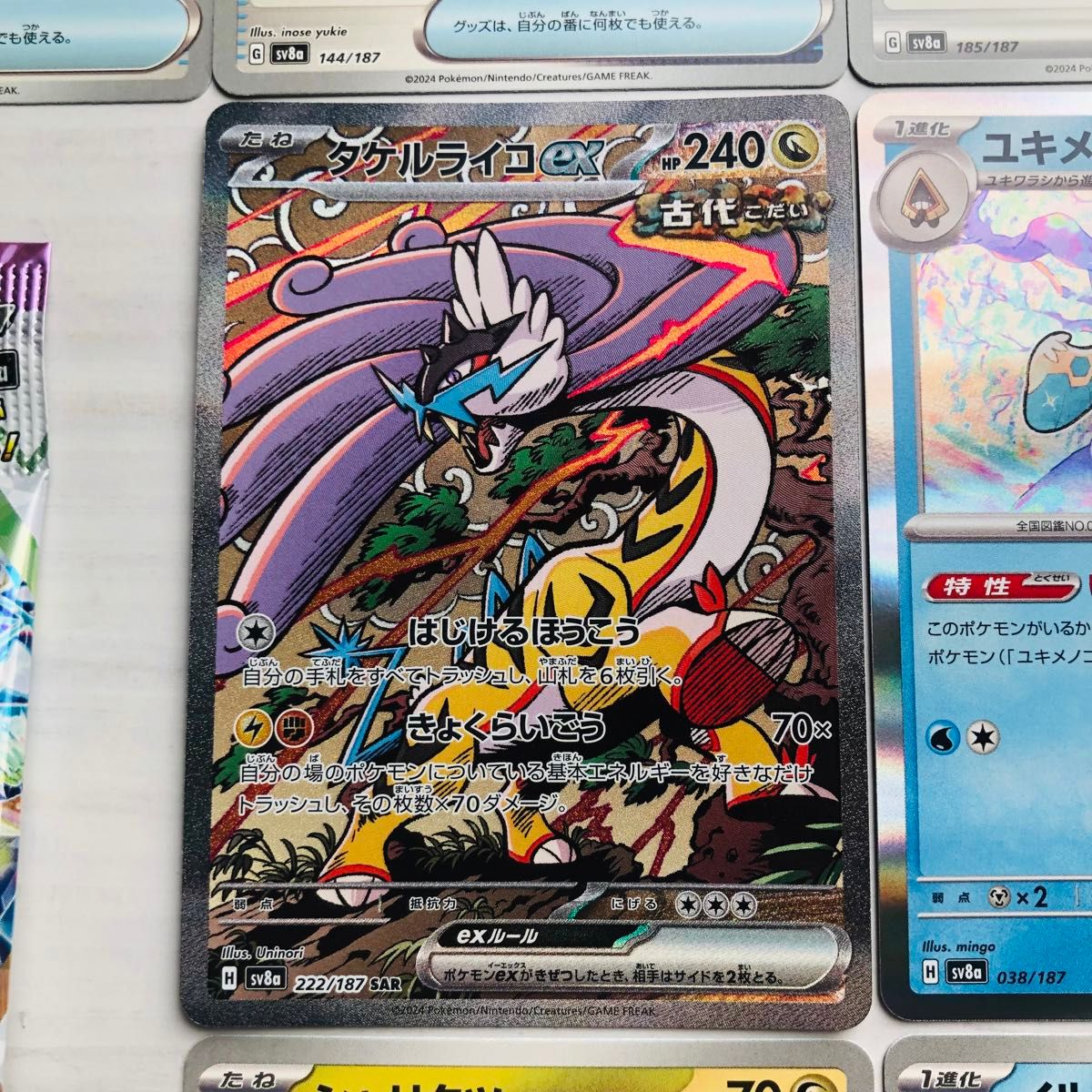 ポケモンカード ポケカ SAR タケルライコEX 222/187 テラスタル ポケモンカード ポケカ SAR タケルライコEX 222/187 テラスタル