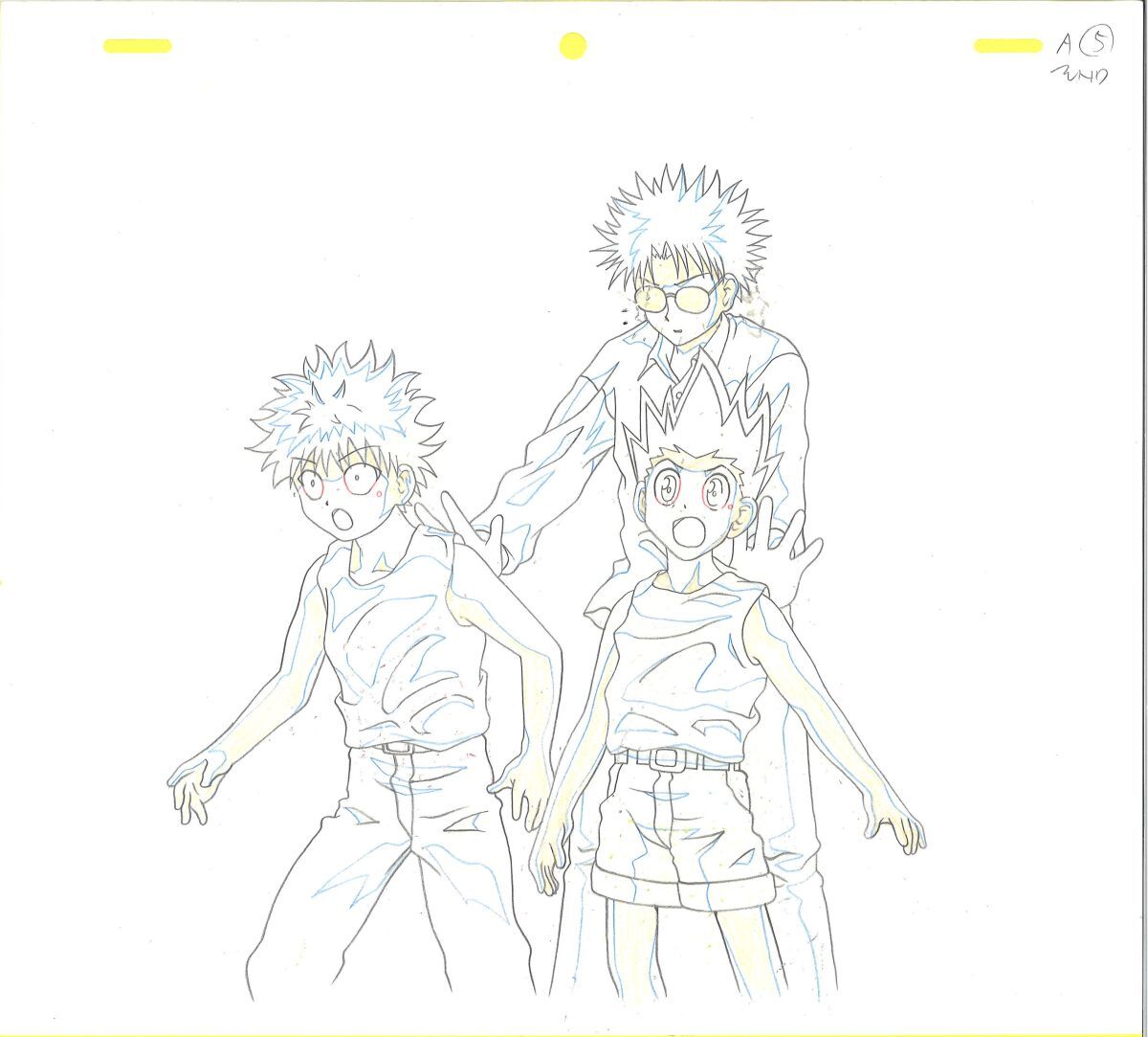 希少品】セル画 HUNTER×HUNTER ゴン キルア ウイング フジテレビ 希少品】セル画 HUNTER×HUNTER ゴン キルア ウイング フジテレビ