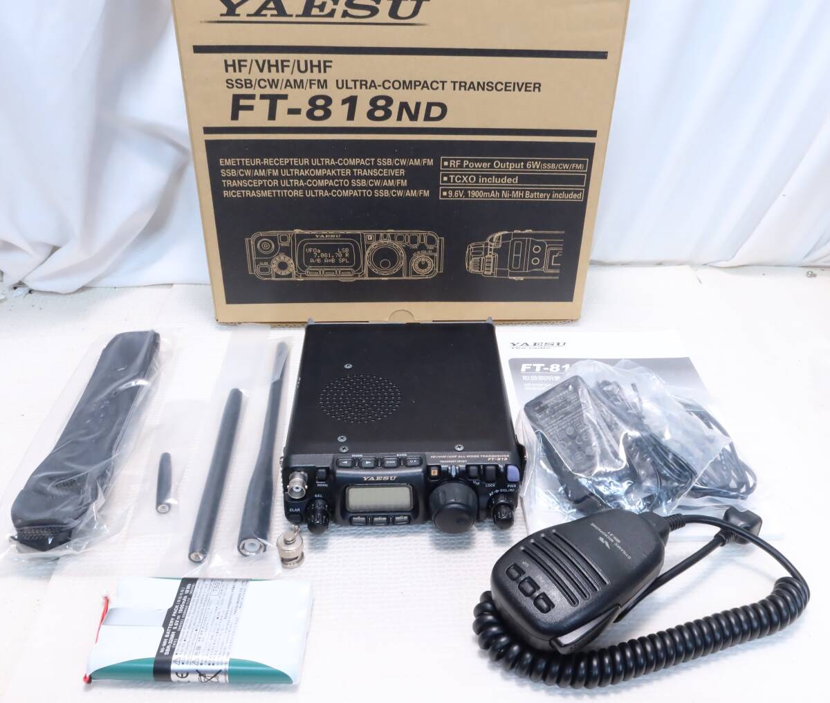 YAESU FT-818ND オールモード ポータブル機 セット - ハンディ YAESU FT-818ND オールモード ポータブル機 セット - ハンディ