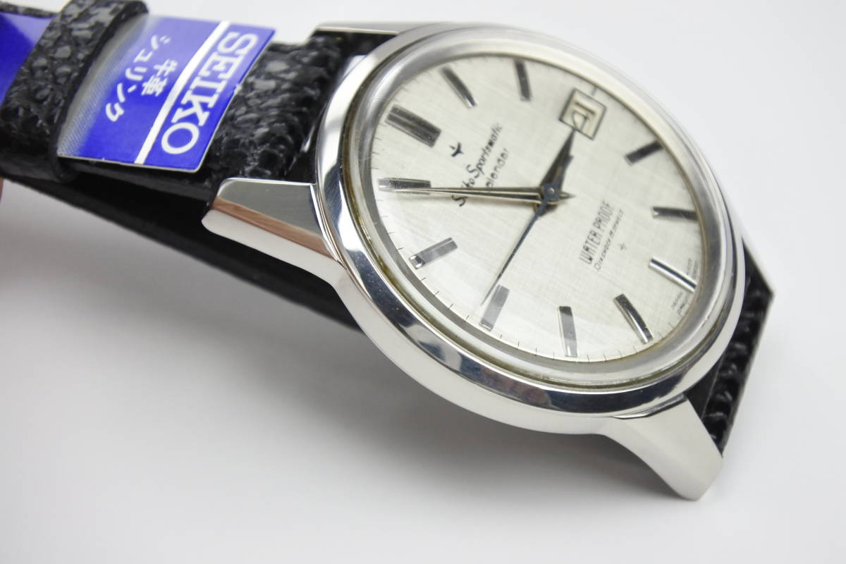 47％割引大人気新作 1960年代国産名機 SEIKO ＳＰＯＲＴＳＭＡＴＩＣ CALENDA １９石 J13057 絹目文字磐 自動巻紳士腕時計  純正ベルト 極珍美品 セイコー ブランド腕時計 アクセサリー、時計-DESIGNMUSEUM.ORG.UK