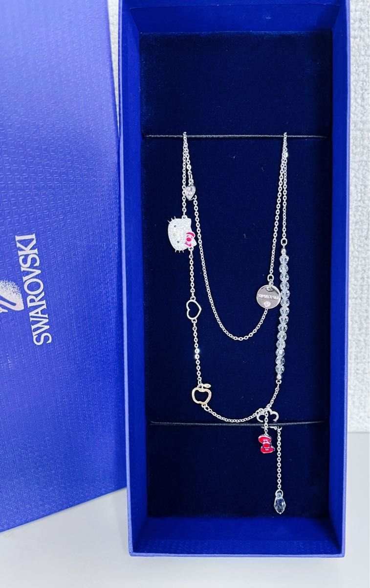 スワロフスキー 廃盤品 未使用品 レア ハローキティ ネックレス スワロフスキー 廃盤品 未使用品 レア ハローキティ ネックレス