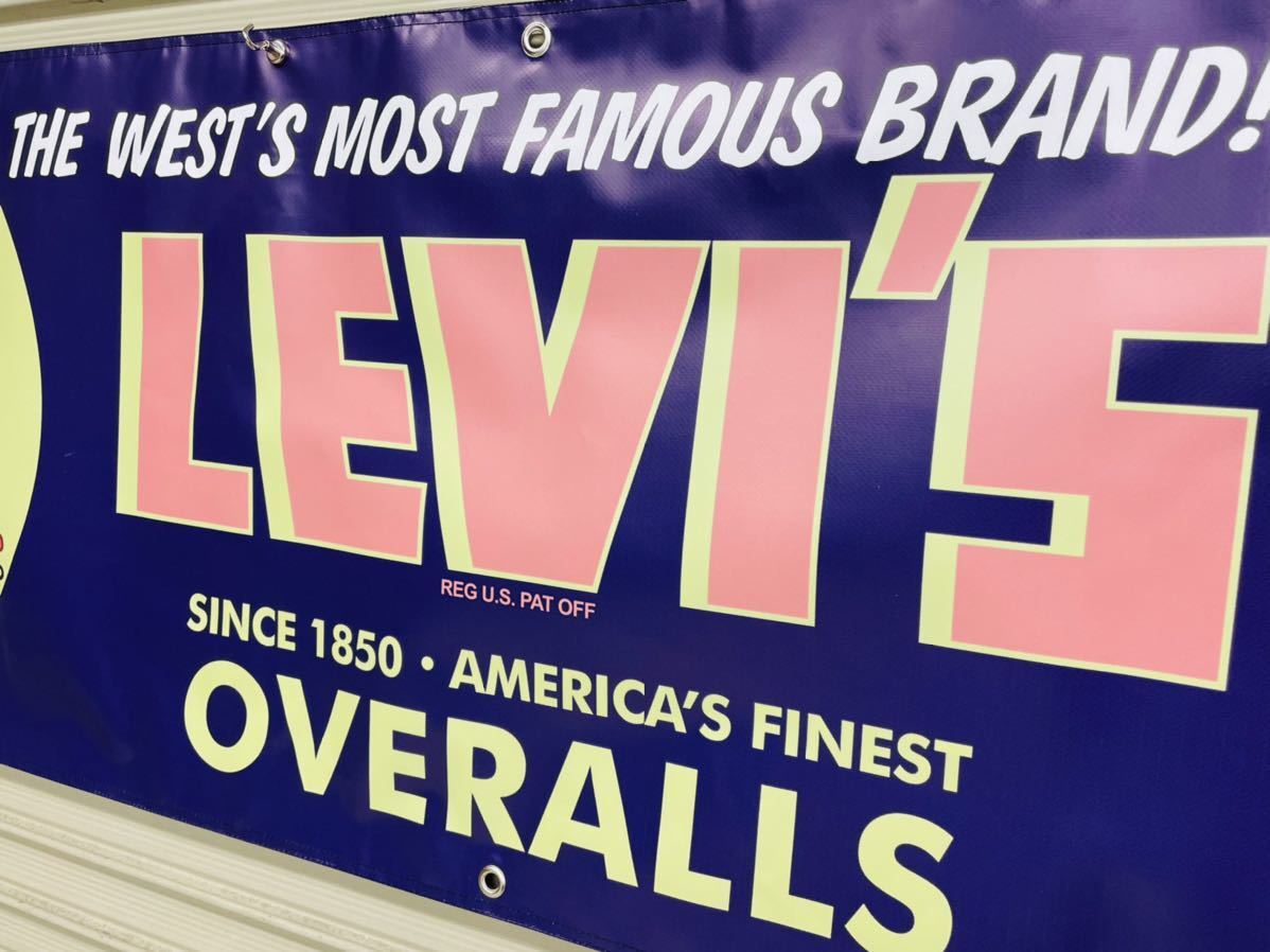 限定新品未使用 非売品 リーバイス LEVI'S デニム製バナー 大判 限定新品未使用 非売品 リーバイス LEVI'S デニム製バナー 大判