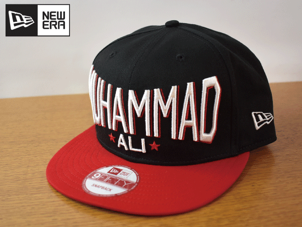 K331《未使用品》NEW ERA ニューエラ 9FIFTY【フリーサイズ】Muhammed Ali モハメド アリ フラット 帽子 キャップ USモデル