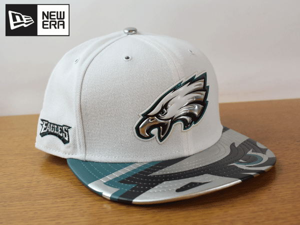 K329《未使用品》NEW ERA ニューエラ 59FIFTY【7-1/2 - 59.6cm】NFL PHILADELPHIA EAGLES イーグルス フラット 帽子 キャップ USモデル