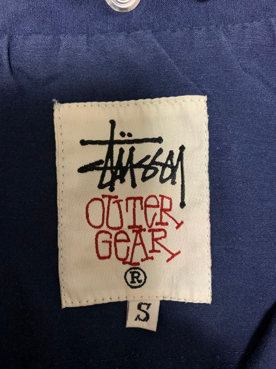 希少 大きめ 90s OLD STUSSY セーリング アノラック USA製 白 希少 大きめ 90s OLD STUSSY セーリング アノラック USA製 白