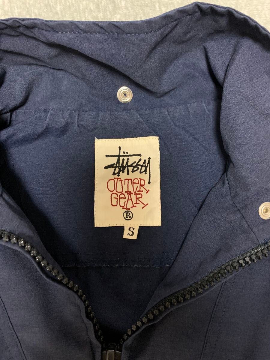 希少 大きめ 90s OLD STUSSY セーリング アノラック USA製 白 希少 大きめ 90s OLD STUSSY セーリング アノラック USA製 白