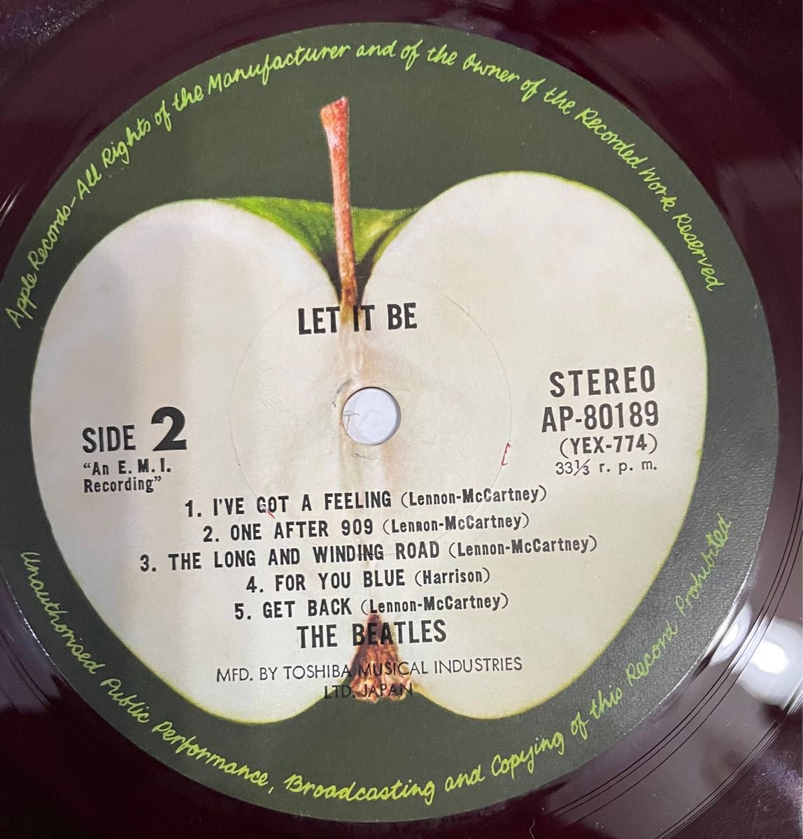 希少 ビートルズ/レット・イット・ビー The Beatles LET IT BE 希少 ビートルズ/レット・イット・ビー The Beatles LET IT BE