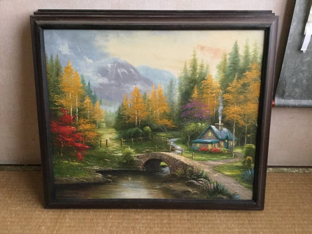  oil painting spring summer autumn winter - unusual oil painting [ genuine work ]- price cut 