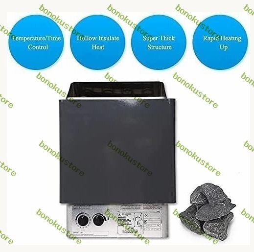 サウナヒーター、ホームサウナ、3-9kw 30~110℃過熱保護 サウナヒーター、ホームサウナ、3-9kw 30~110℃過熱保護