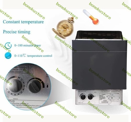 サウナヒーター、ホームサウナ、3-9kw 30~110℃過熱保護 サウナヒーター、ホームサウナ、3-9kw 30~110℃過熱保護
