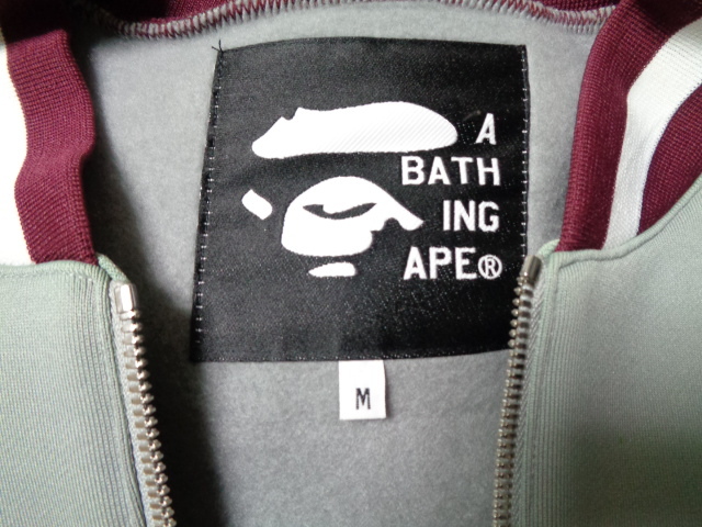 A BATHING APE エイプ　ブルゾン スウェット スタジャン ジャージ 裏起毛_画像2