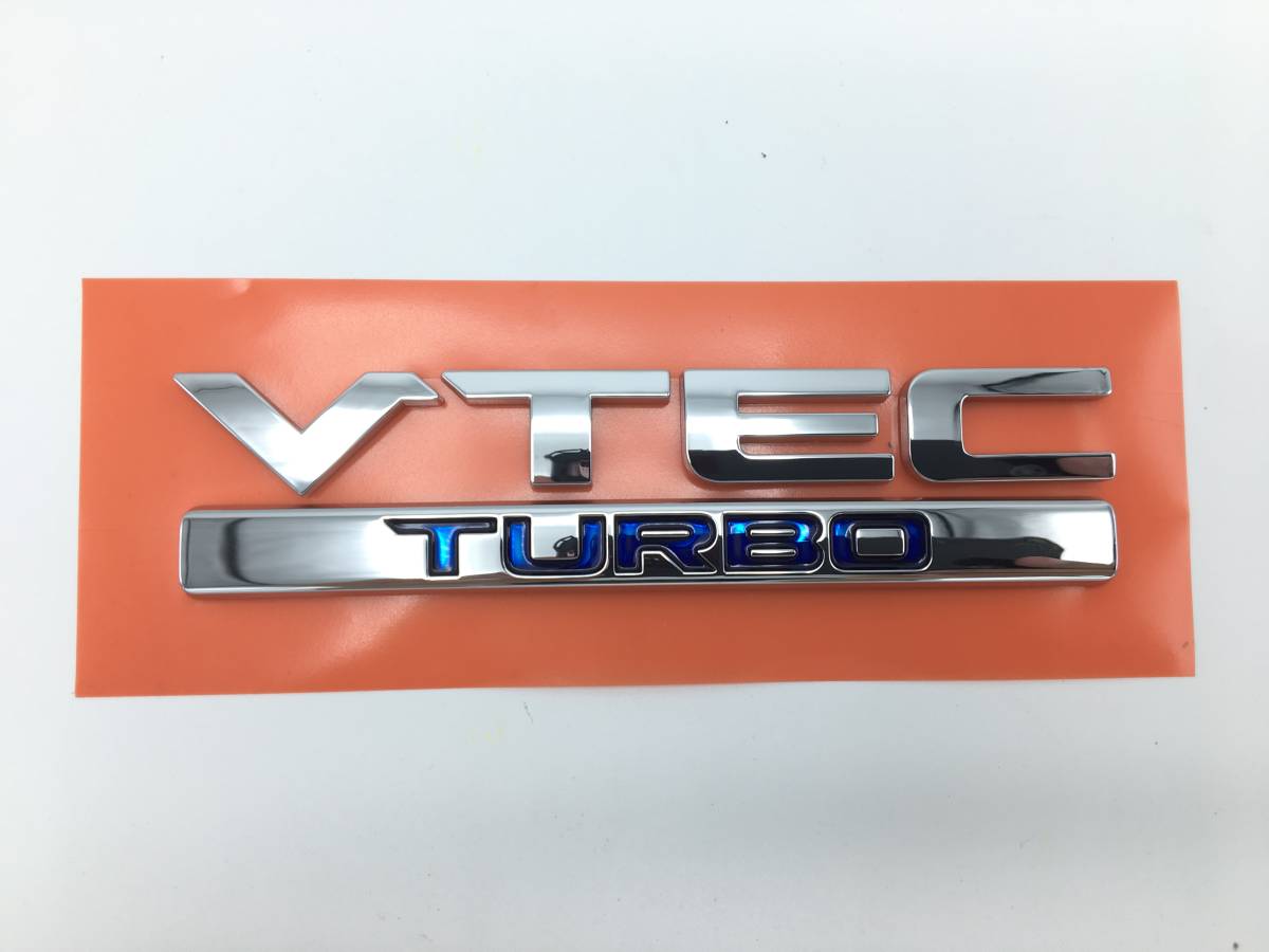 [ free shipping ] abroad Honda original emblem VTEC TURBO HONDA GENUINE EMBLEM 2.5.x 10.5. Civic sedan CIVIC FC1