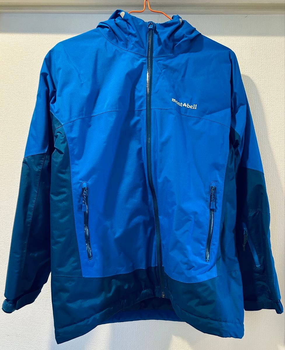 美品 mont-bellスキーウェア(パウダーステップパーカー)160cm 美品 mont-bellスキーウェア(パウダーステップパーカー)160cm