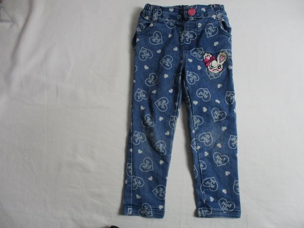 BG193【RONI bis・ロニー】 ストレッチ デニム ジーパン 女児 濃青 110_画像1