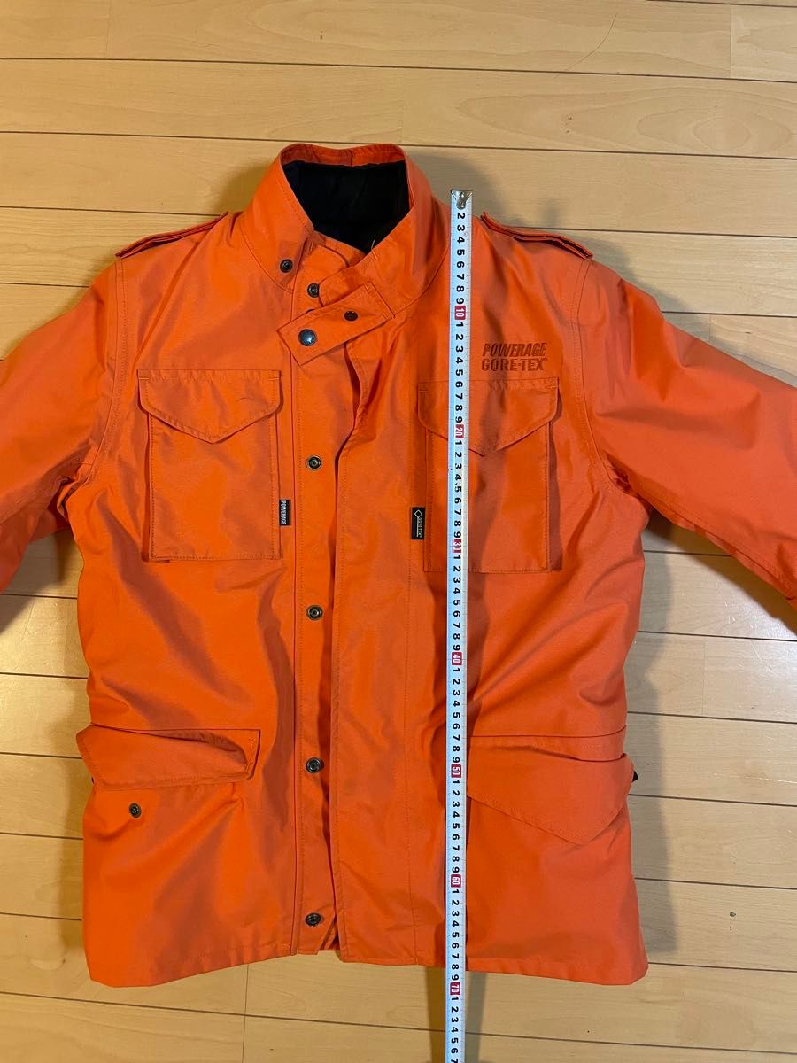 GORE-TEX M-65 ライダースジャケット オレンジ POWERAGE メンズM GORE-TEX M-65 ライダースジャケット オレンジ POWERAGE メンズM