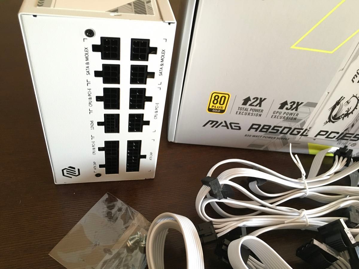 MSI MAG A850GL PCIE5 WHITE 80PLUS GOLD認証 850W 電源ユニット MSI MAG A850GL PCIE5 WHITE 80PLUS GOLD認証 850W 電源ユニット