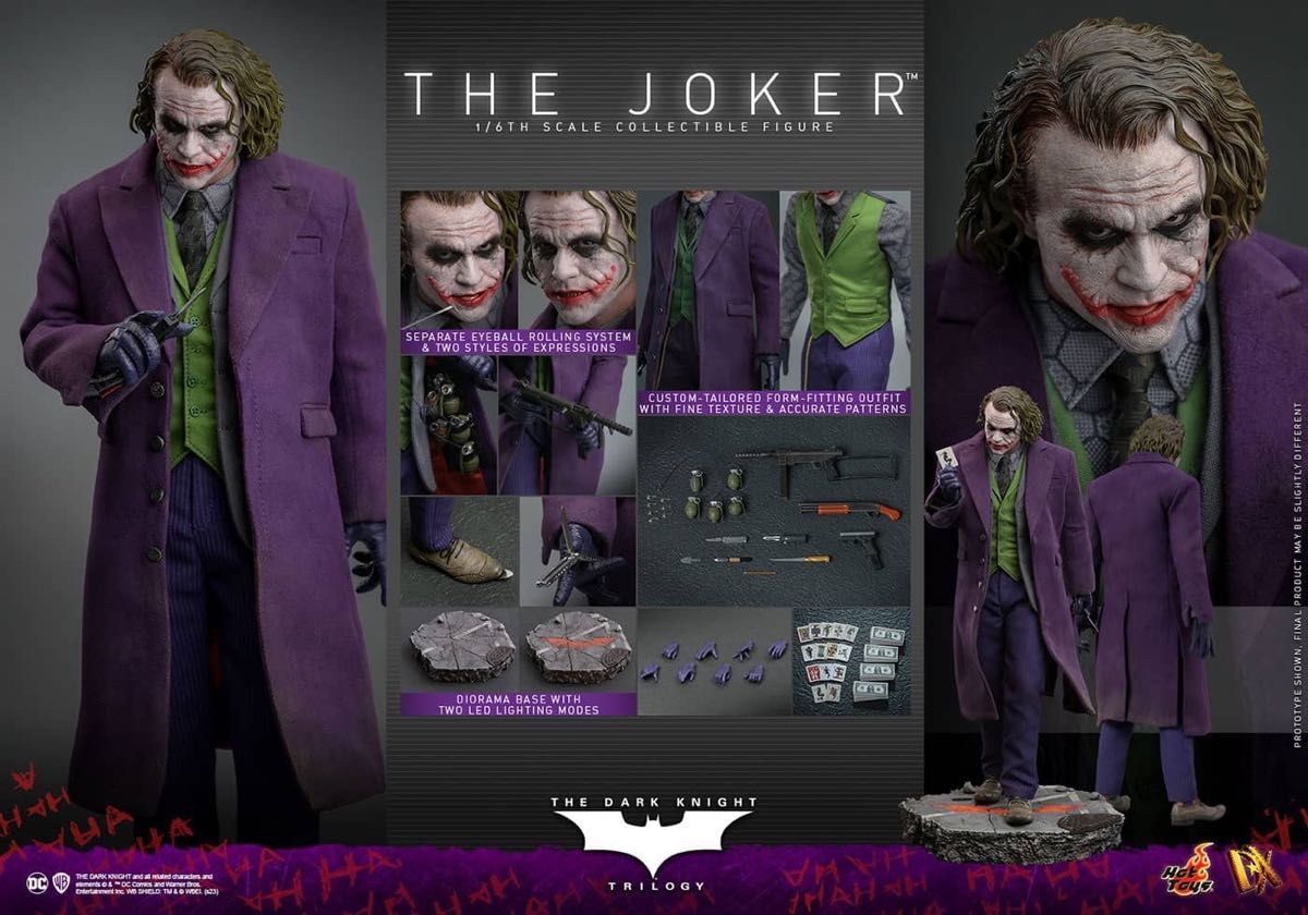 ホットトイズDX32 ダークナイト・トリロジージョーカーThe Dark ホットトイズDX32 ダークナイト・トリロジージョーカーThe Dark