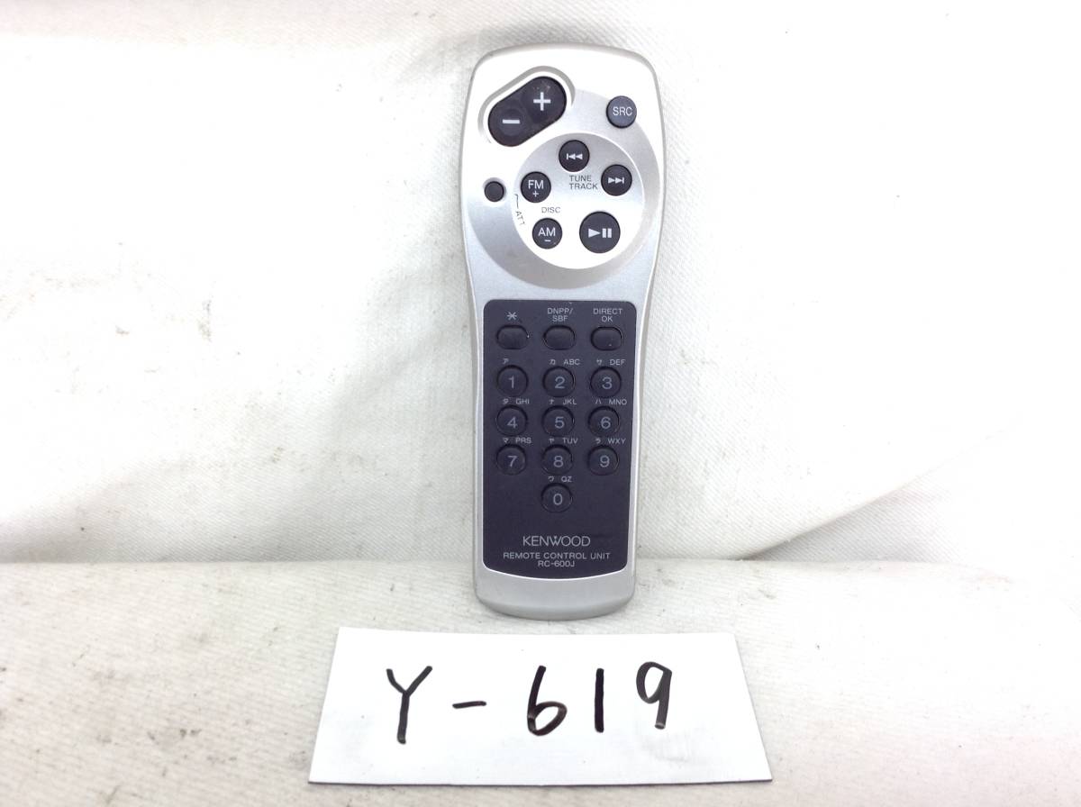 Y-619 Kenwood RC-600J audio for remote control prompt decision guaranteed 