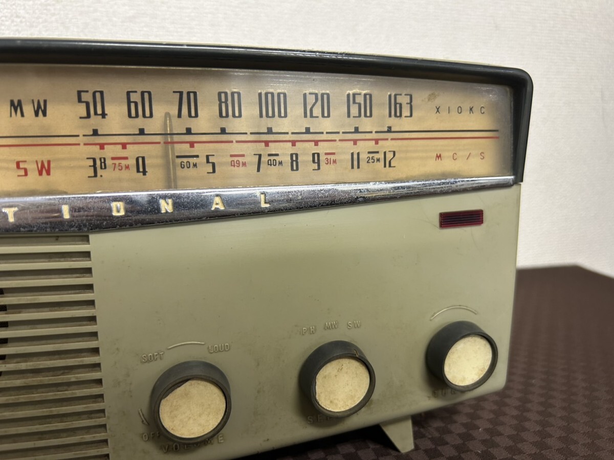 昭和レトロ 松下電器産業(ナショナル) 真空管ラジオ EA-305 昭和レトロ 松下電器産業(ナショナル) 真空管ラジオ EA-305