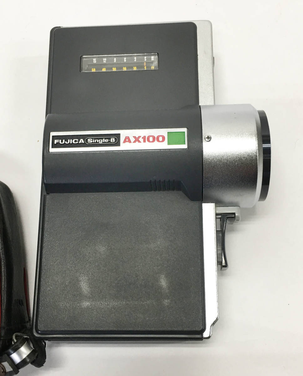 FUJICA Single-8 AX100 FUJINON ８ミリフィルムカメラ ケース付き★中古品