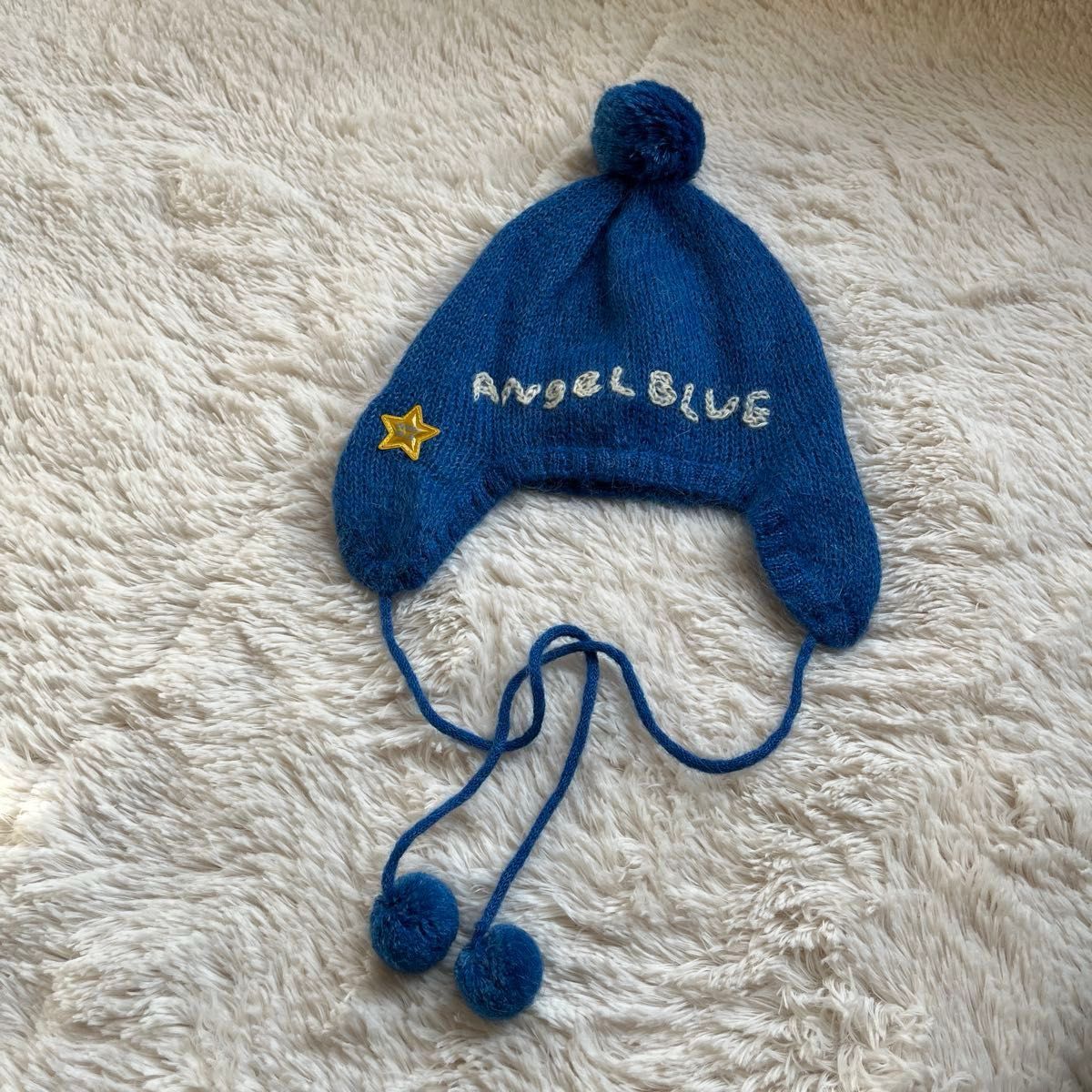 ANGEL BLUE うさぎニット帽 ニットキャップ エンジェルブルー ANGEL BLUE うさぎニット帽 ニットキャップ エンジェルブルー
