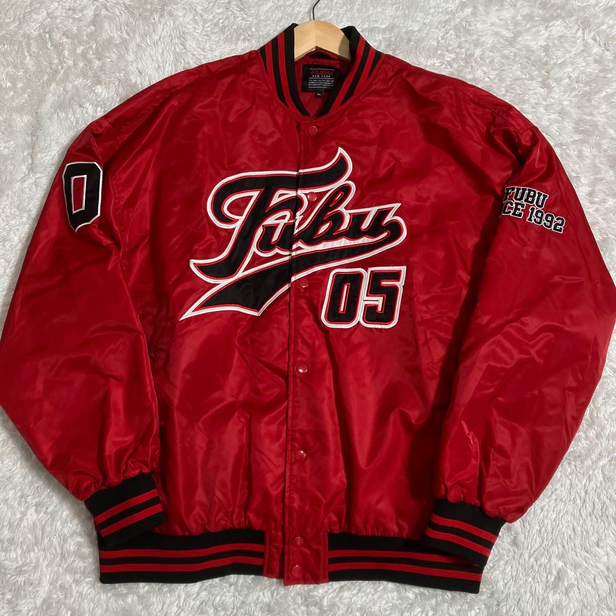美品 FUBU フブ スタジャン スタジアムジャンパー 刺繍ロゴ 美品 FUBU フブ スタジャン スタジアムジャンパー 刺繍ロゴ