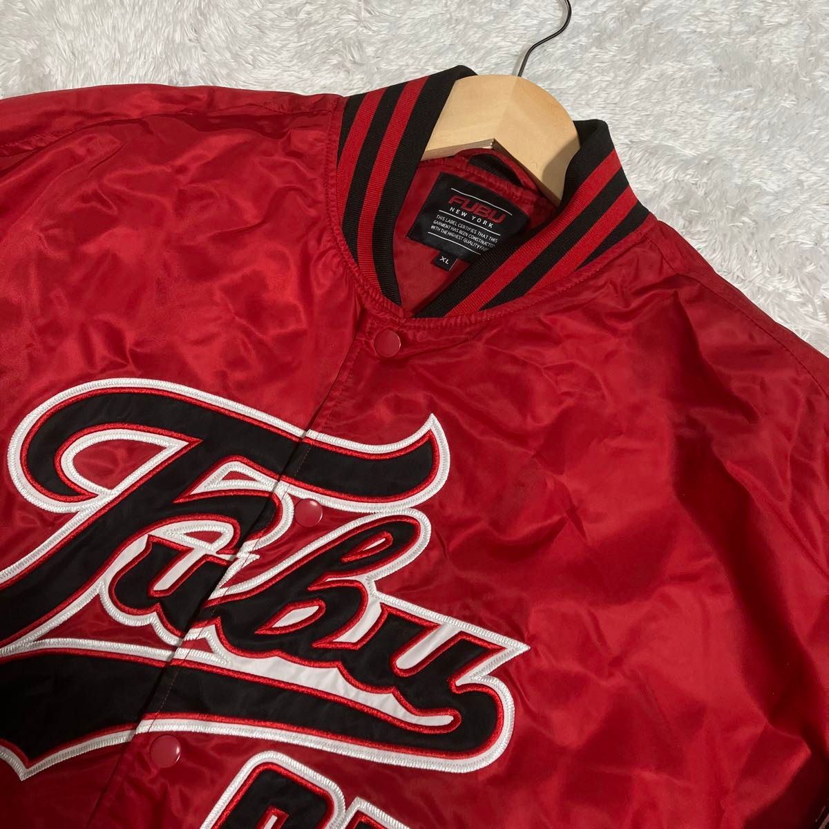 美品 FUBU フブ スタジャン スタジアムジャンパー 刺繍ロゴ 美品 FUBU フブ スタジャン スタジアムジャンパー 刺繍ロゴ