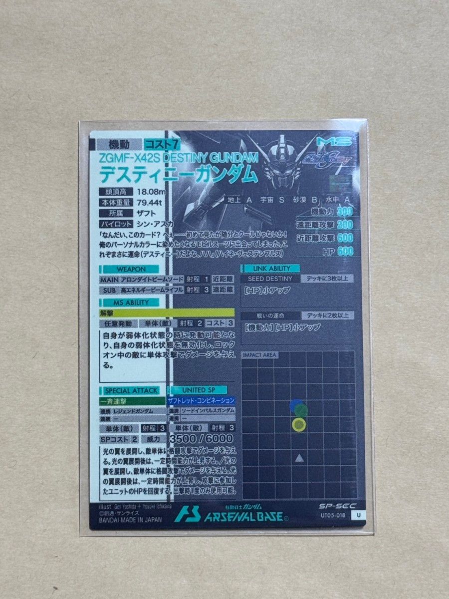 SP-SEC】デスティニーガンダム SPシークレット 機動戦士ガンダム SP-SEC】デスティニーガンダム SPシークレット 機動戦士ガンダム