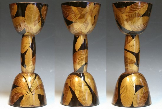 Yahoo!オークション - *華**【即決】時代蒔絵/芭蕉文小鼓胴(漆器和楽器