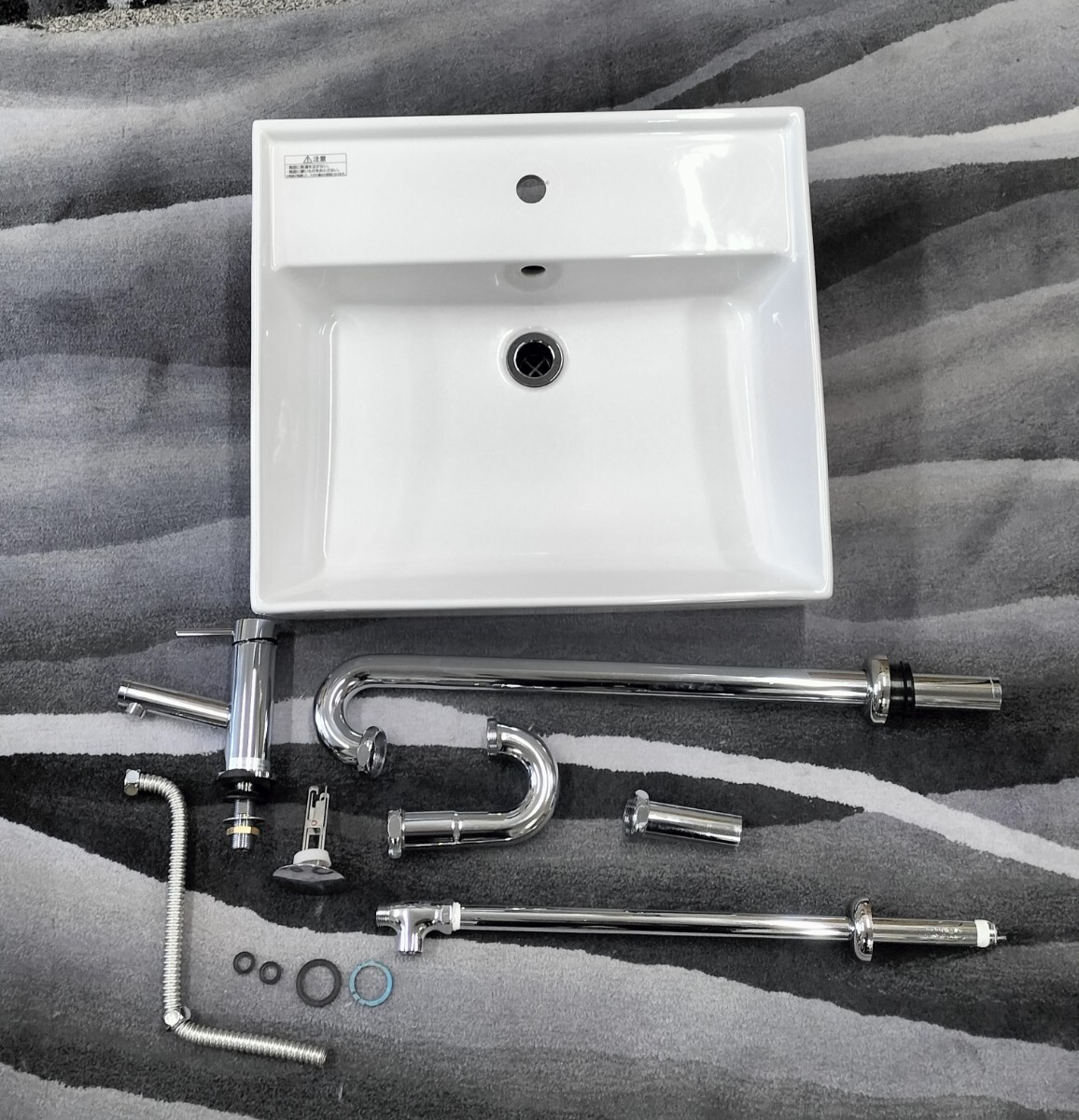 DMJ11-TA3)TOTO 角型洗面器(ベッセル、壁付兼用式) 水栓付◇ DMJ11-TA3)TOTO 角型洗面器(ベッセル、壁付兼用式) 水栓付◇