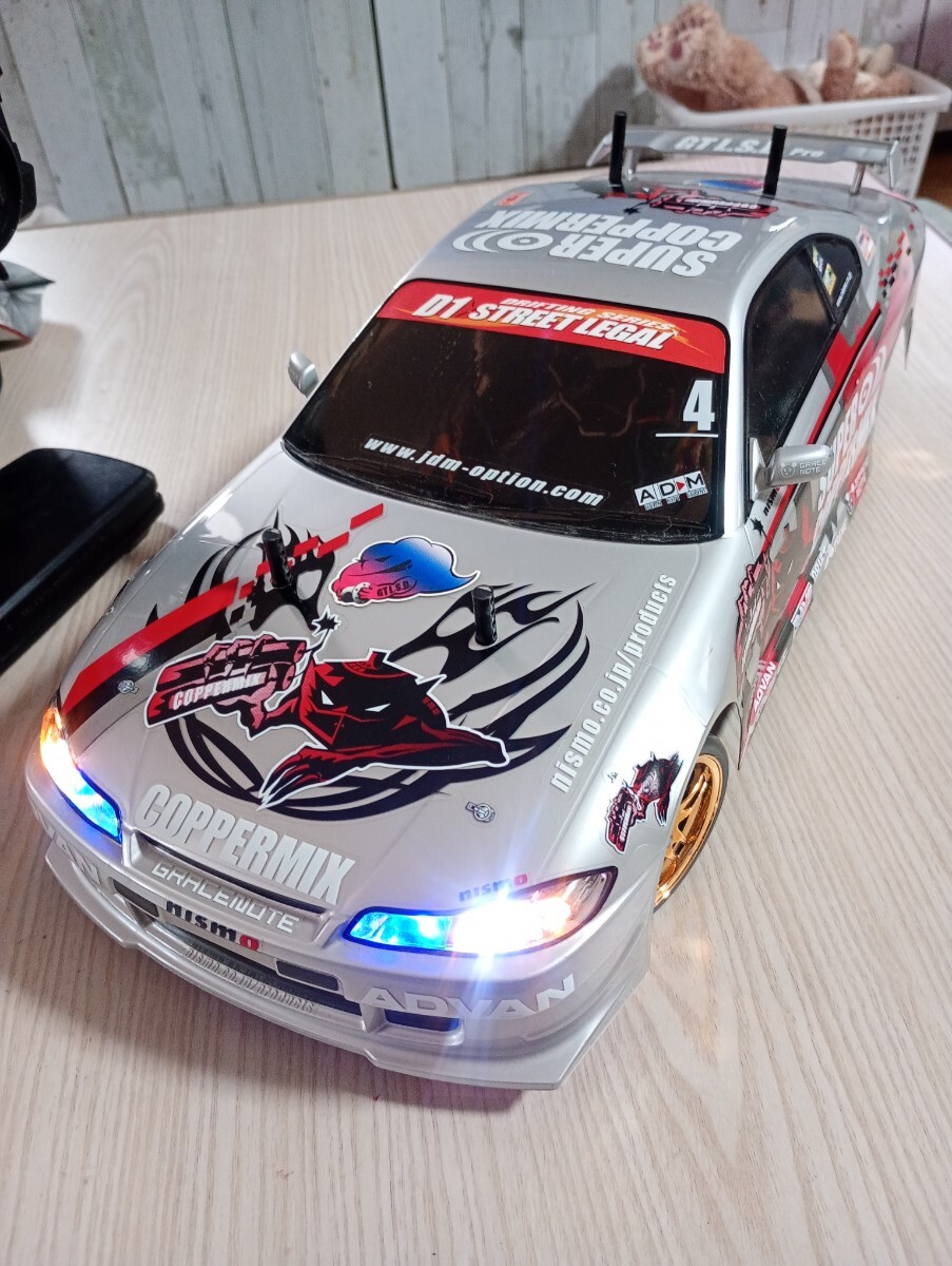 タミヤ　TT-01 LED付　シルビア　S15 ドリフト　即走行可能