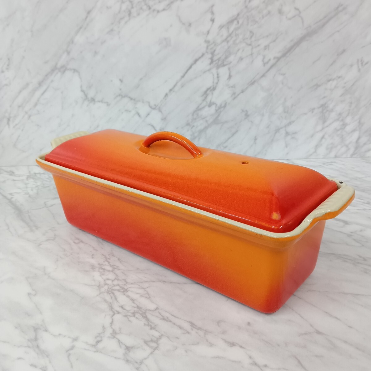 送料無料 LE CREUSET ルクルーゼ テリーヌ・レクタ オレンジ 送料無料 LE CREUSET ルクルーゼ テリーヌ・レクタ オレンジ