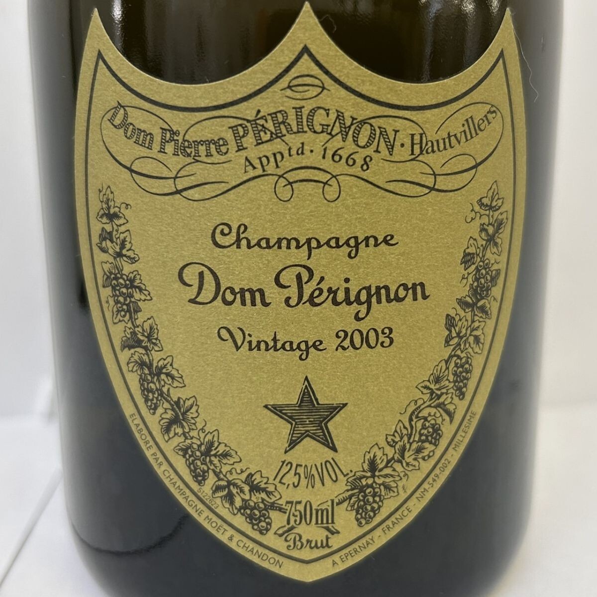D222-W6-2435 Dom Perignon ドンペリニヨン ヴィンテージ 2003年 D222-W6-2435 Dom Perignon ドンペリニヨン ヴィンテージ 2003年