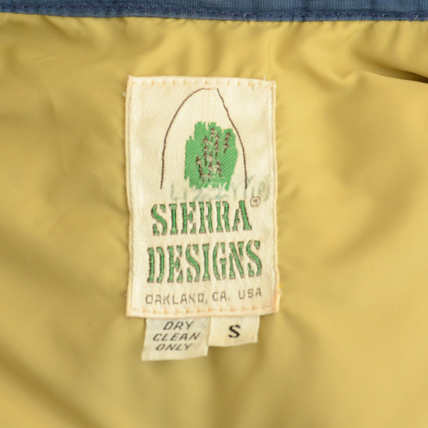 70s Vintage SIERRA sierra design down vest navy size S