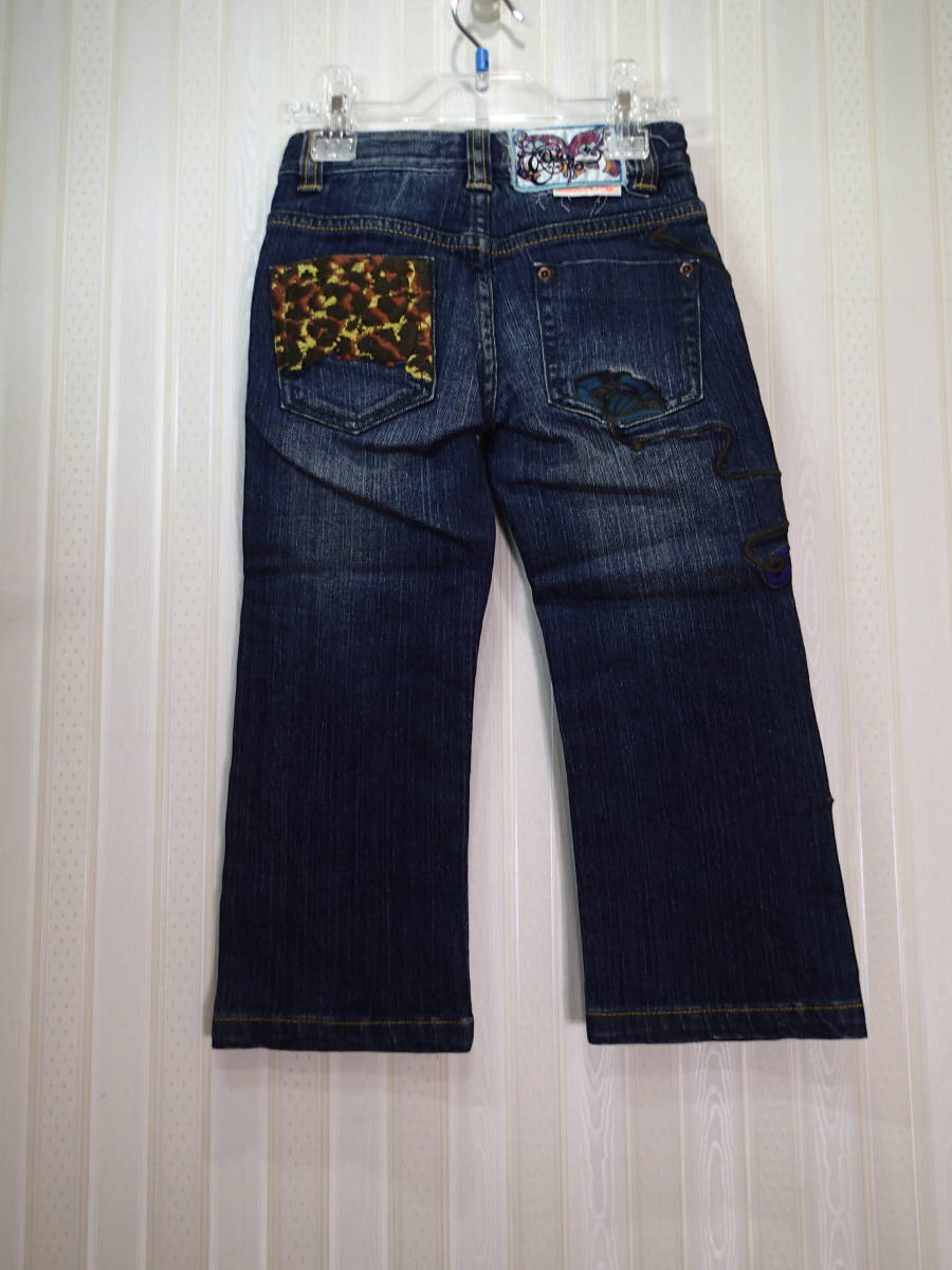 ★オイリリー/Oilily 116㎝★デニムパンツ/ジーンズ/刺繍ステッチあり/ウエスト調節ゴム付き(替えボタン1つ付き)s1460_画像7