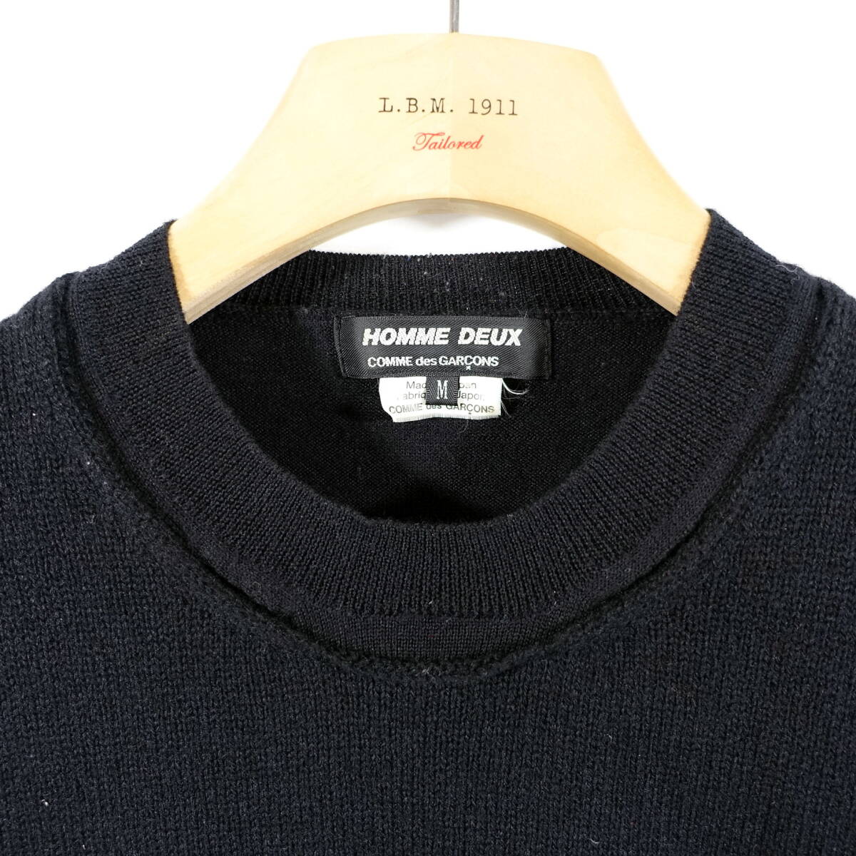 良品】コムデギャルソンオムドゥ 編み違い切替ニット COMME des 良品】コムデギャルソンオムドゥ 編み違い切替ニット COMME des