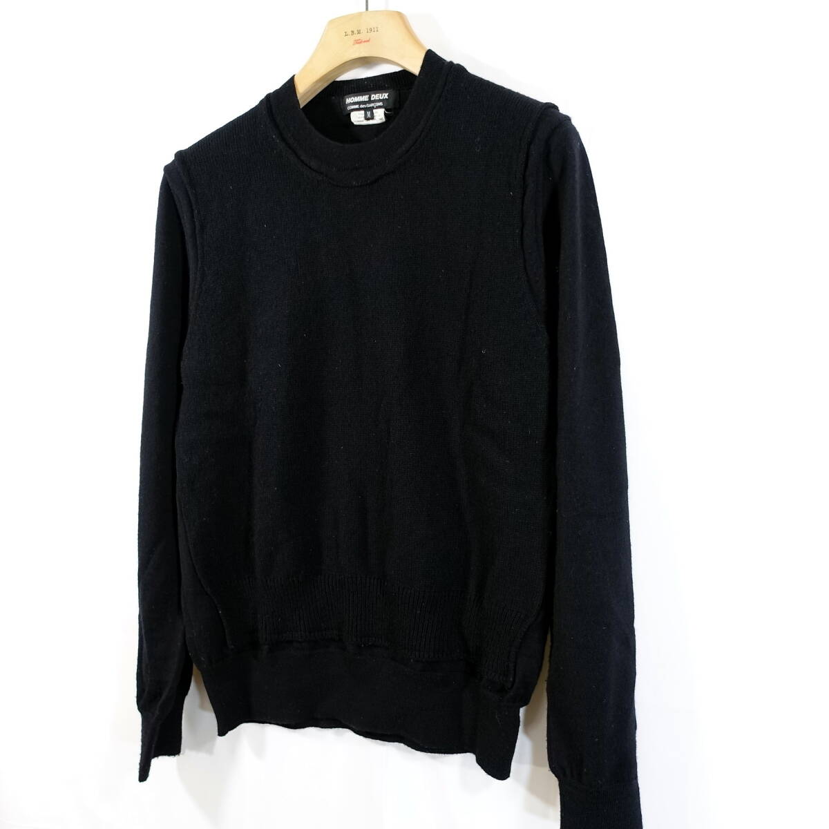 良品】コムデギャルソンオムドゥ 編み違い切替ニット COMME des 良品】コムデギャルソンオムドゥ 編み違い切替ニット COMME des