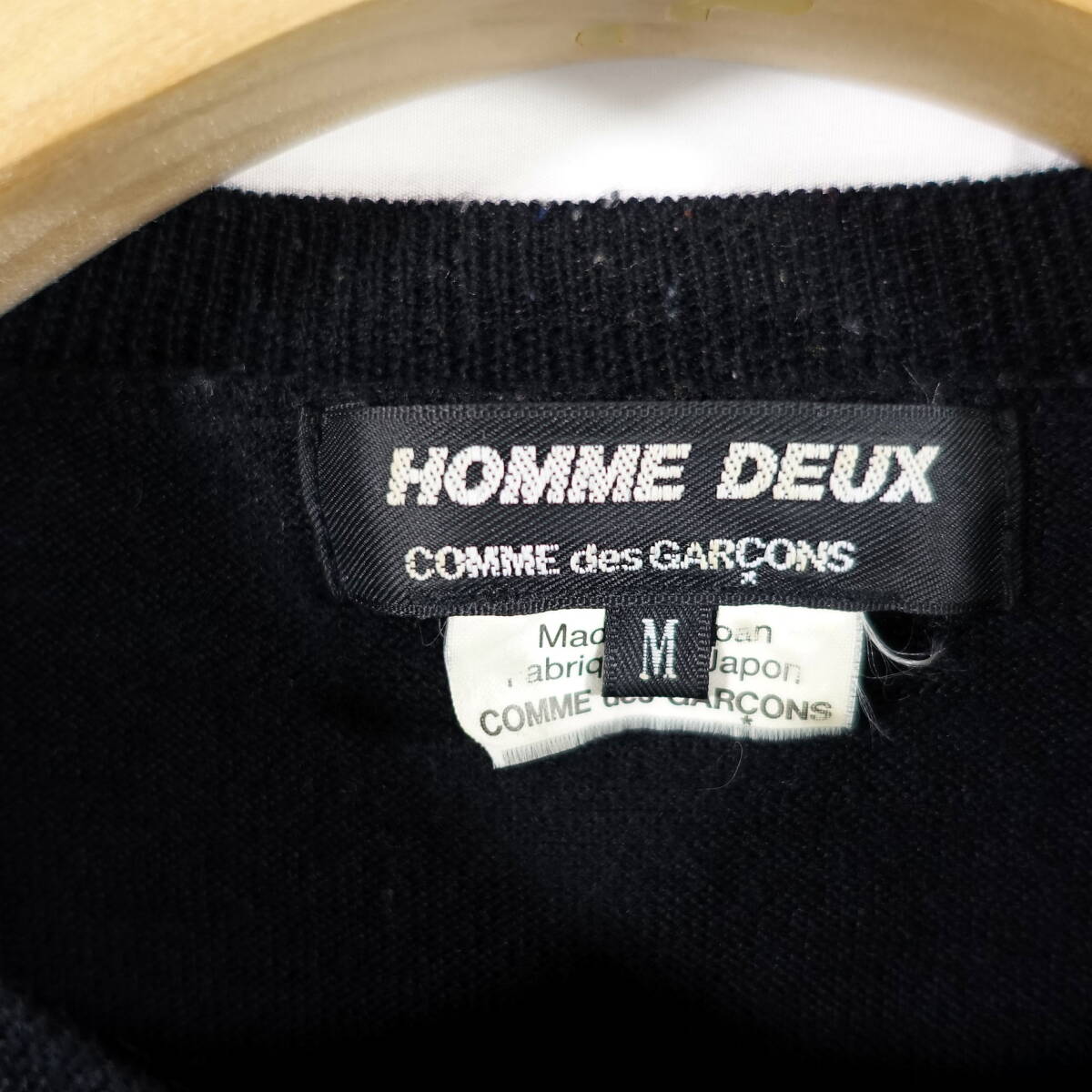 良品】コムデギャルソンオムドゥ 編み違い切替ニット COMME des 良品】コムデギャルソンオムドゥ 編み違い切替ニット COMME des
