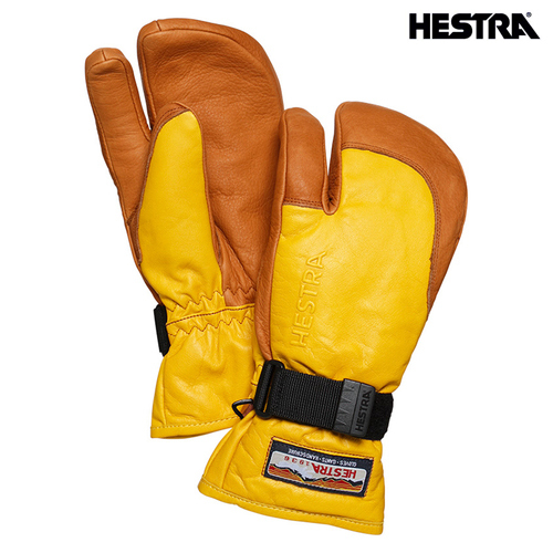 クリスマスファッション 一番人気【HESTRAヘストラ LEATHER/440710イエローxコルク/4サイズ(日本XXSサイズ相当)】MTR FULL /30872/3-FINGER グローブ