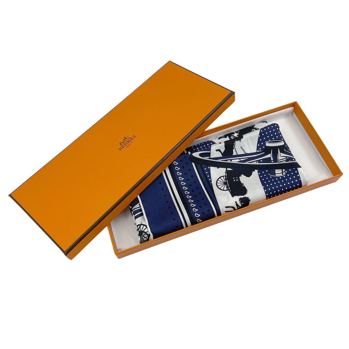 HERMES エルメス スカーフ カレ55 『車輪でめぐるパリ・バンダナ HERMES エルメス スカーフ カレ55 『車輪でめぐるパリ・バンダナ
