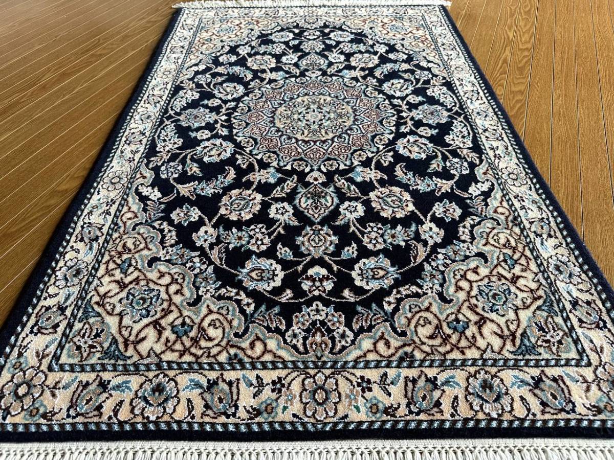 125×80】イラン直輸入☆ナイン産ペルシャ絨毯・カーペット・ラグ 125×80】イラン直輸入☆ナイン産ペルシャ絨毯・カーペット・ラグ