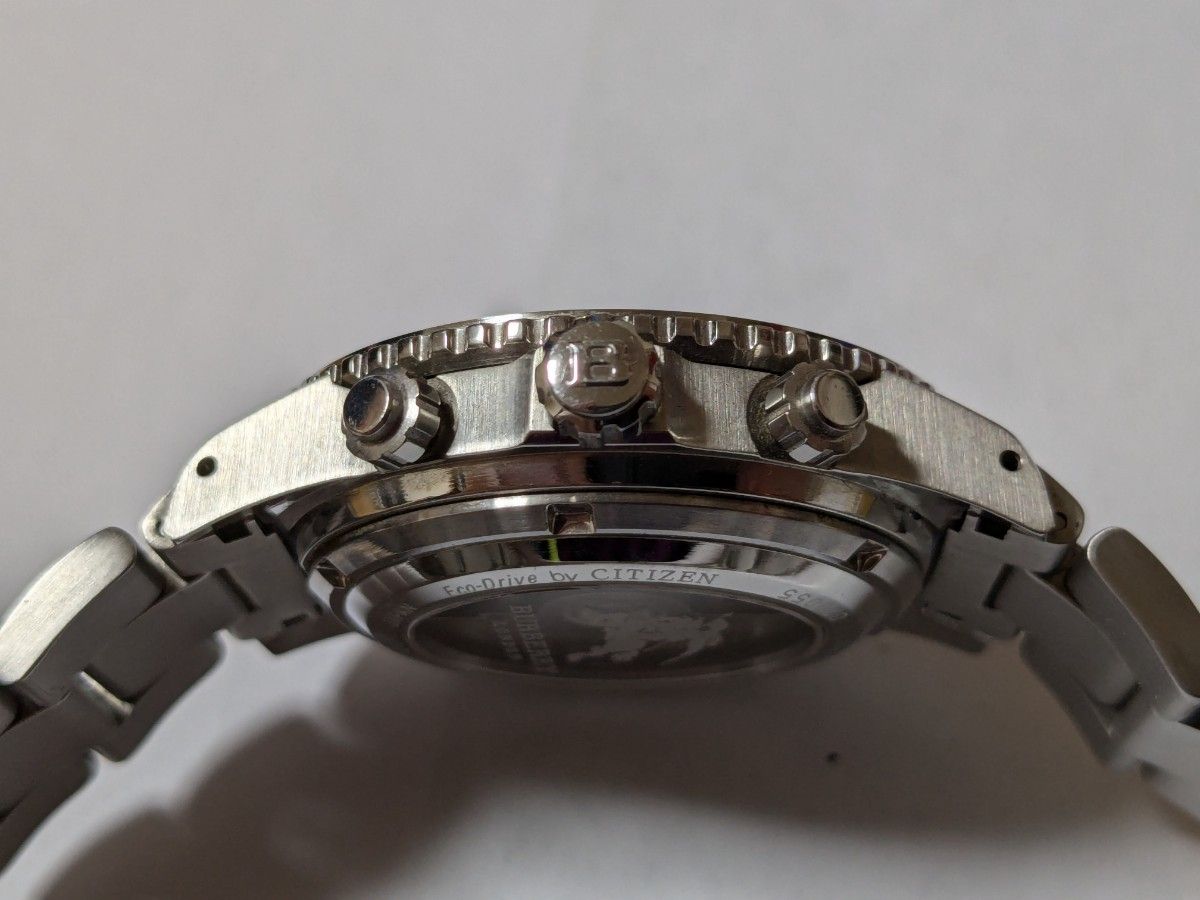 希少】バーバリー 腕時計 シチズン製 Eco-Drive Duo 自動巻発電 希少】バーバリー 腕時計 シチズン製 Eco-Drive Duo 自動巻発電