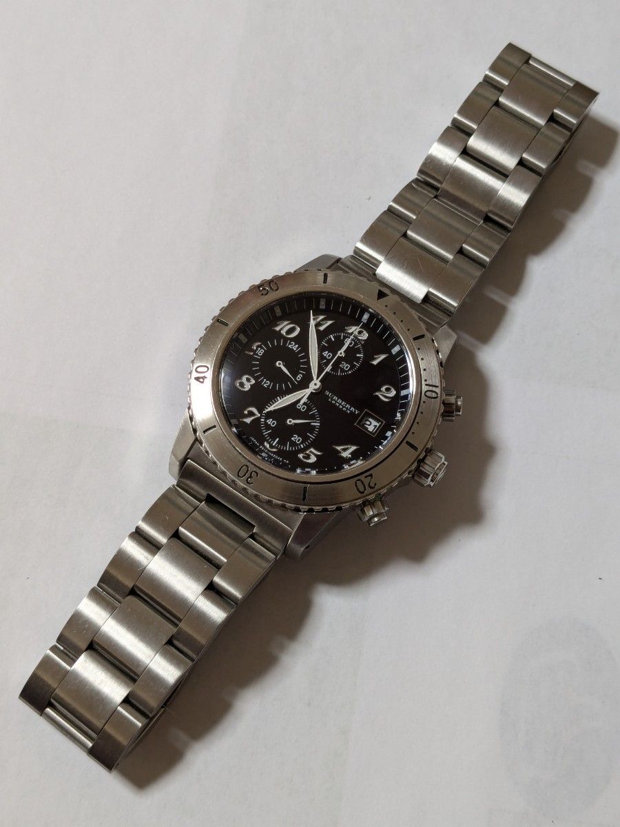 希少】バーバリー 腕時計 シチズン製 Eco-Drive Duo 自動巻発電 希少】バーバリー 腕時計 シチズン製 Eco-Drive Duo 自動巻発電