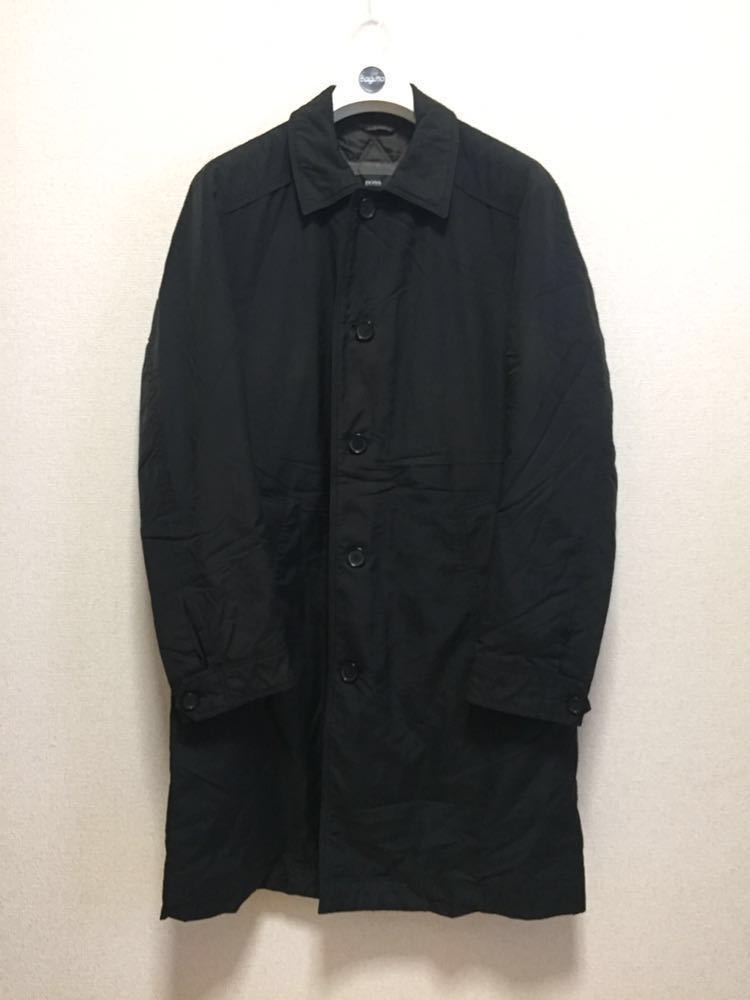 BOSS HUGO BOSS ヒューゴボス ステンカラーコート 裏キルティング ナイロンコート 46 COAT